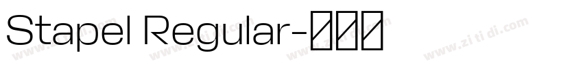 Stapel Regular字体转换